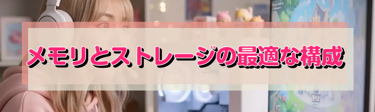 メモリとストレージの最適な構成
