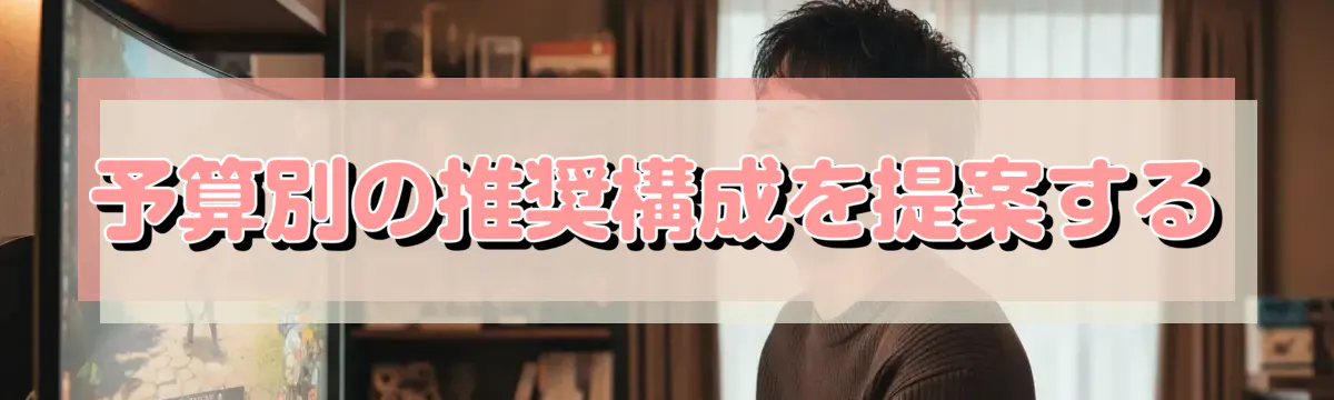 予算別の推奨構成を提案する