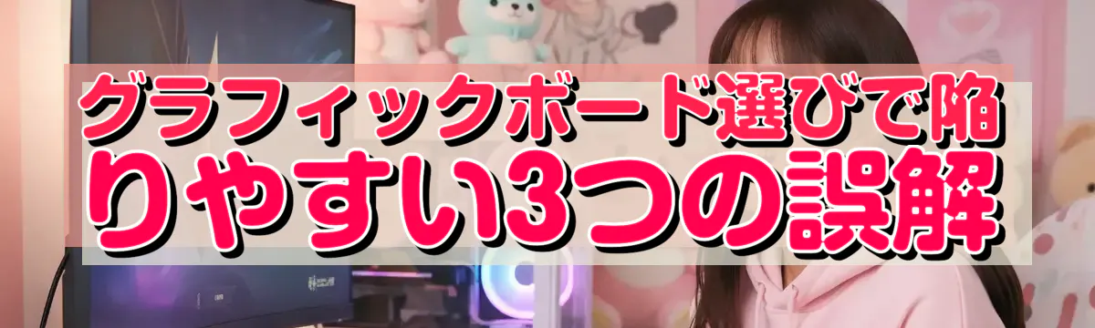 グラフィックボード選びで陥りやすい3つの誤解