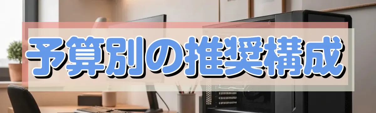 予算別の推奨構成