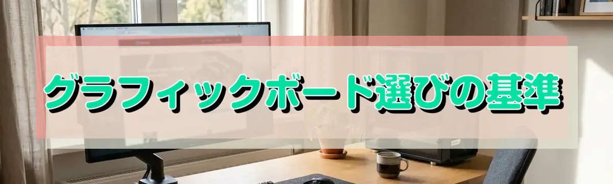 グラフィックボード選びの基準