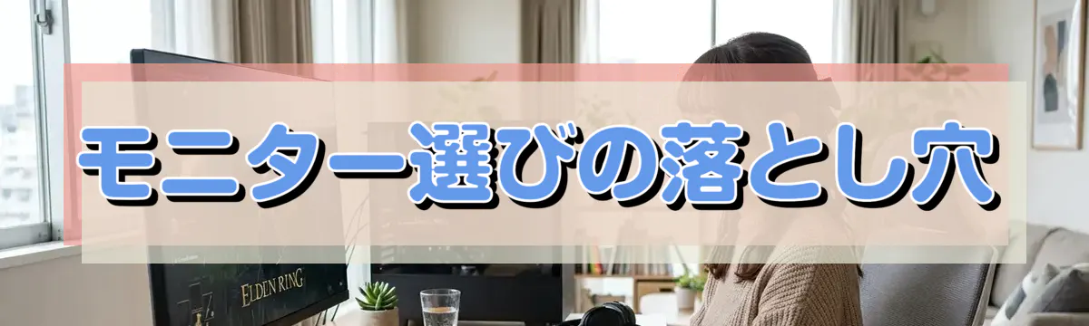モニター選びの落とし穴