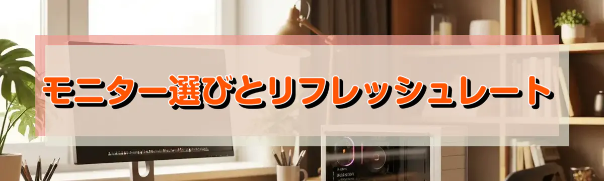 モニター選びとリフレッシュレート