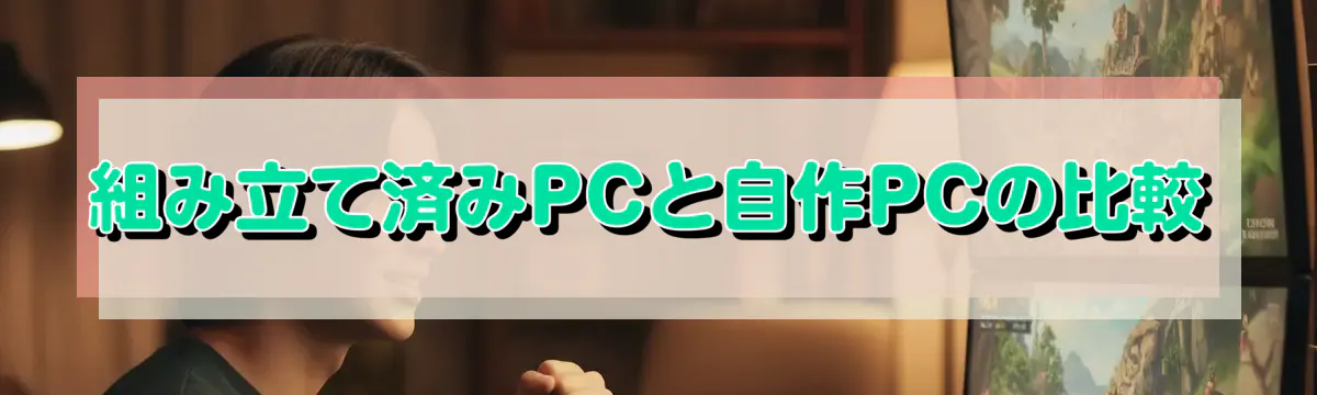 組み立て済みPCと自作PCの比較