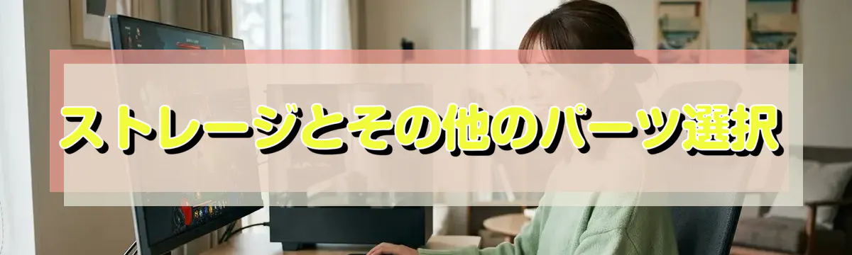 ストレージとその他のパーツ選択
