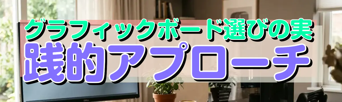 グラフィックボード選びの実践的アプローチ