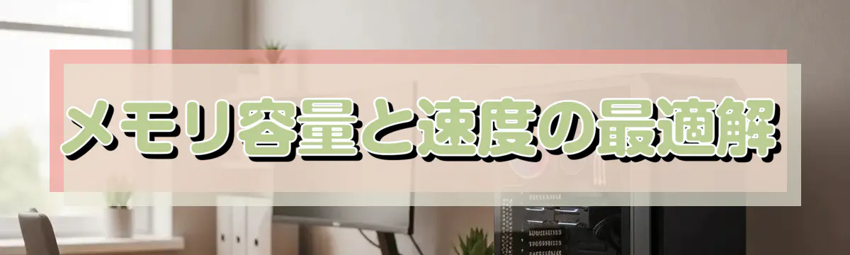 メモリ容量と速度の最適解