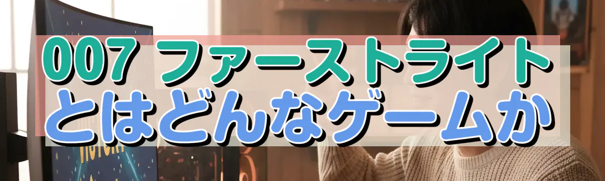 007 ファーストライトとはどんなゲームか