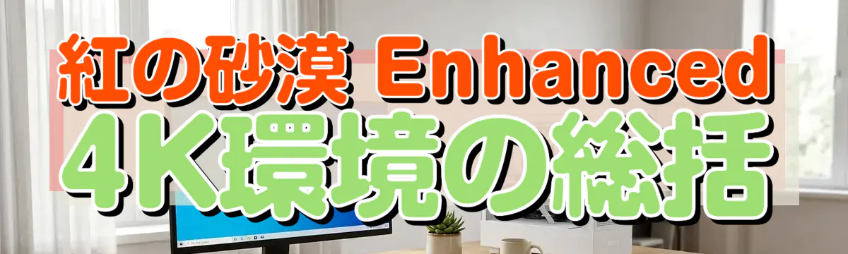 紅の砂漠 Enhanced 4K環境の総括